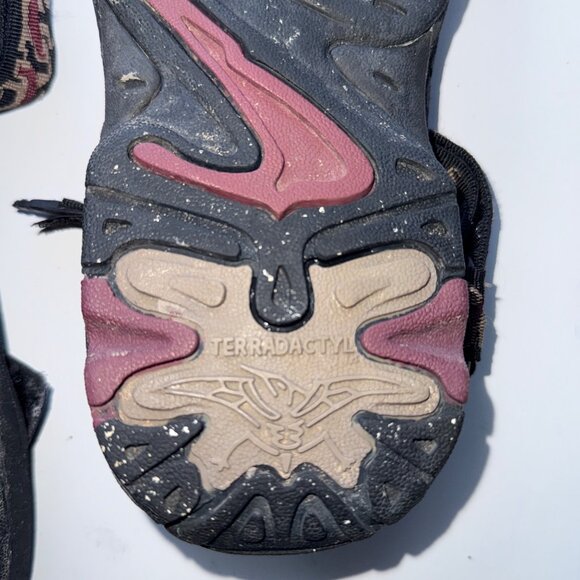 Teva Sz 10 Hiking Sandals Terradactyl Shock Pad Black & Multi Strap Adjustable - Picture 8 of 12